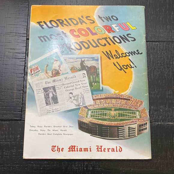 RARE 1955 Nebraska Vs. Duke Orange Bowl Football Program! - Picture 4 of 10